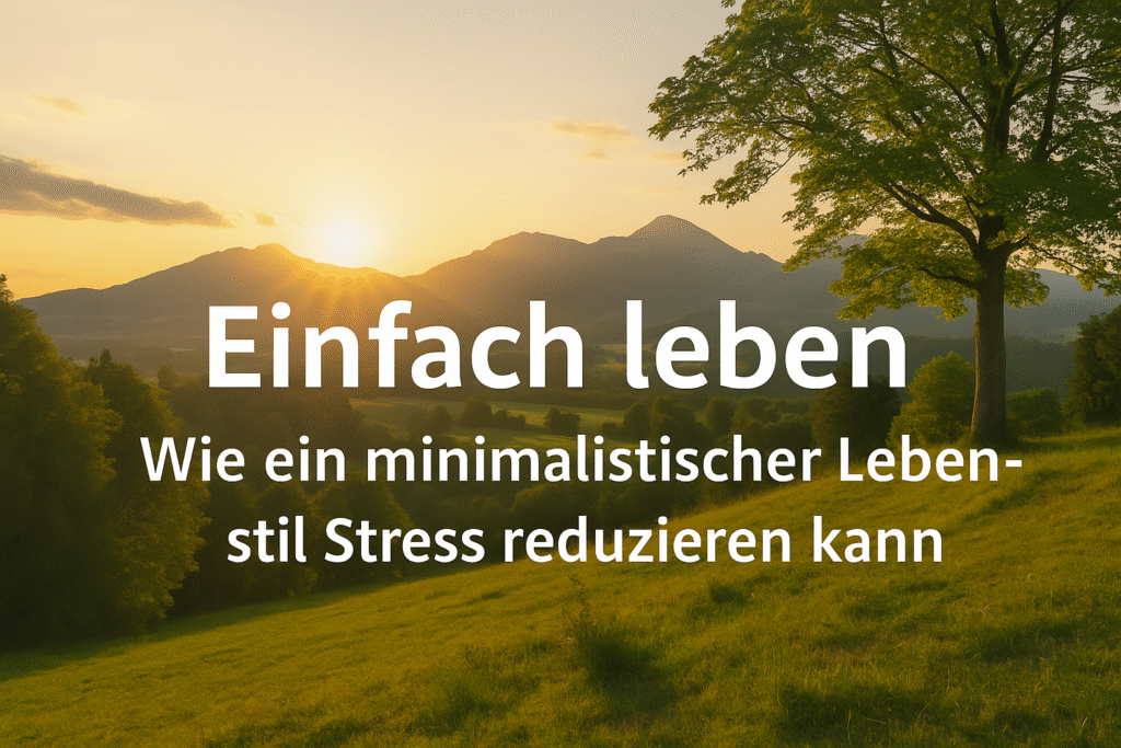 🧘 Einfach leben – Mehr Sein, weniger Haben